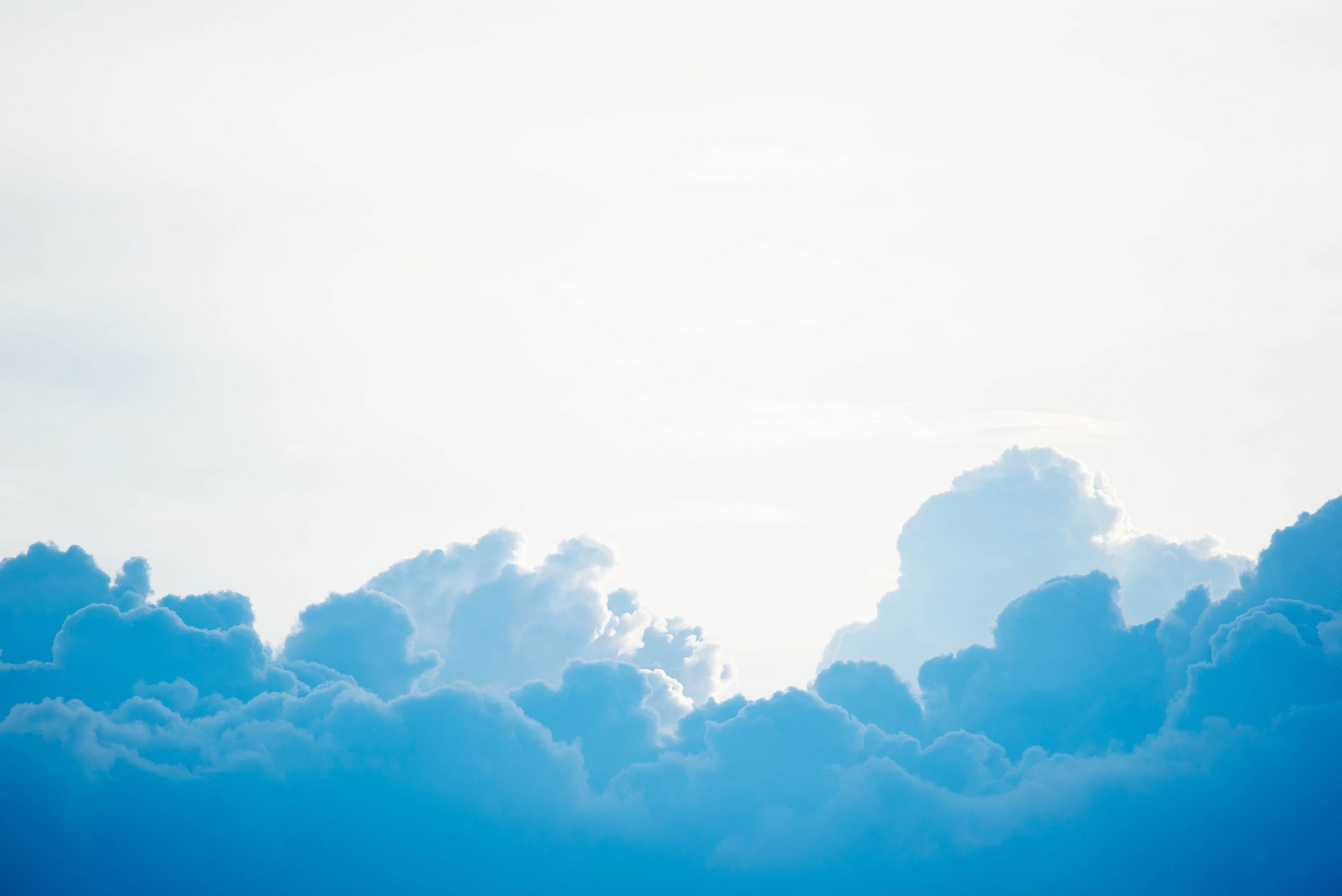 Shades of blue clouds